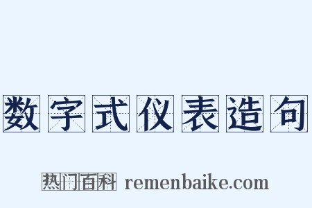 数字式仪表造句是什么意思的图片